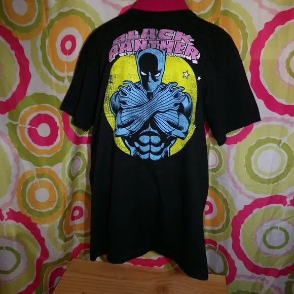 Marvel NWT Black Panther Shirt Sz L - Picture 2 of 3